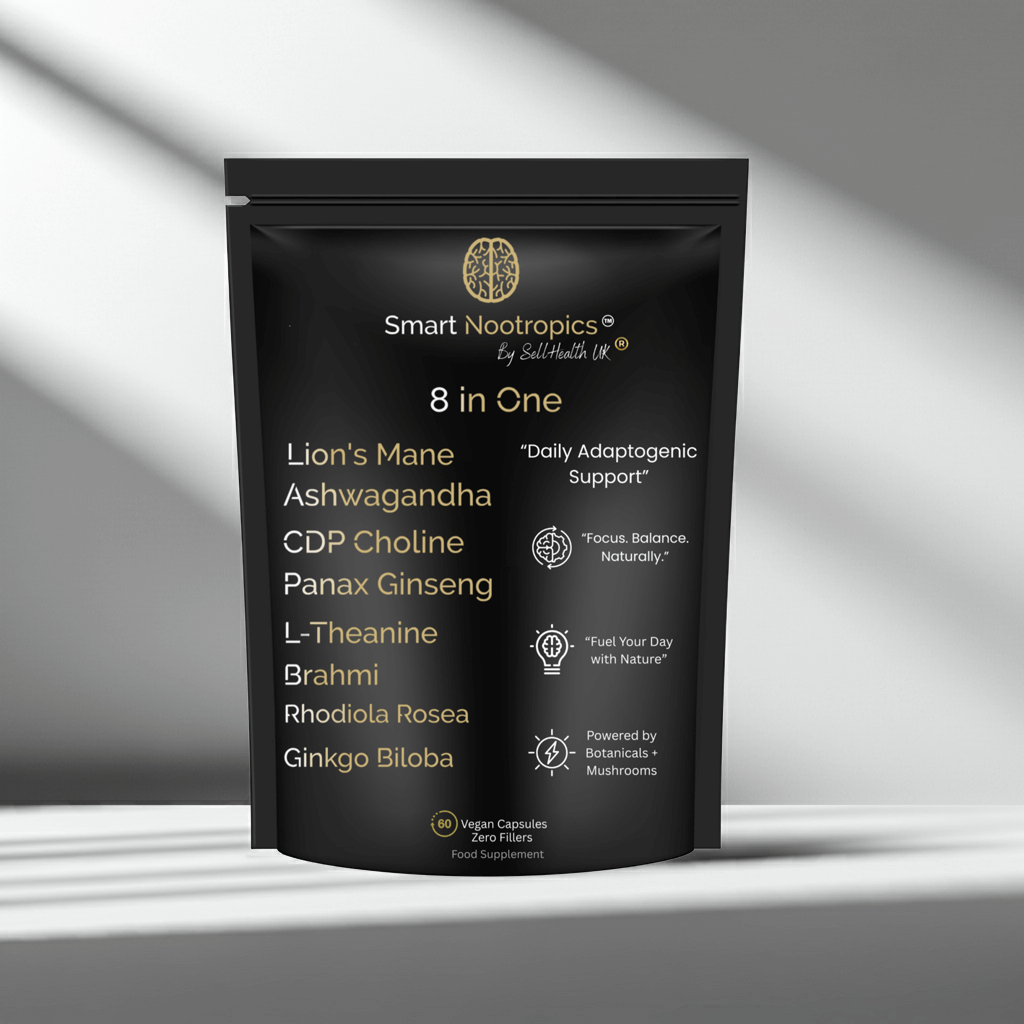 Smart Nootropics 8-in-1 Advanced Cognitive Essential Formula 60 Capsules