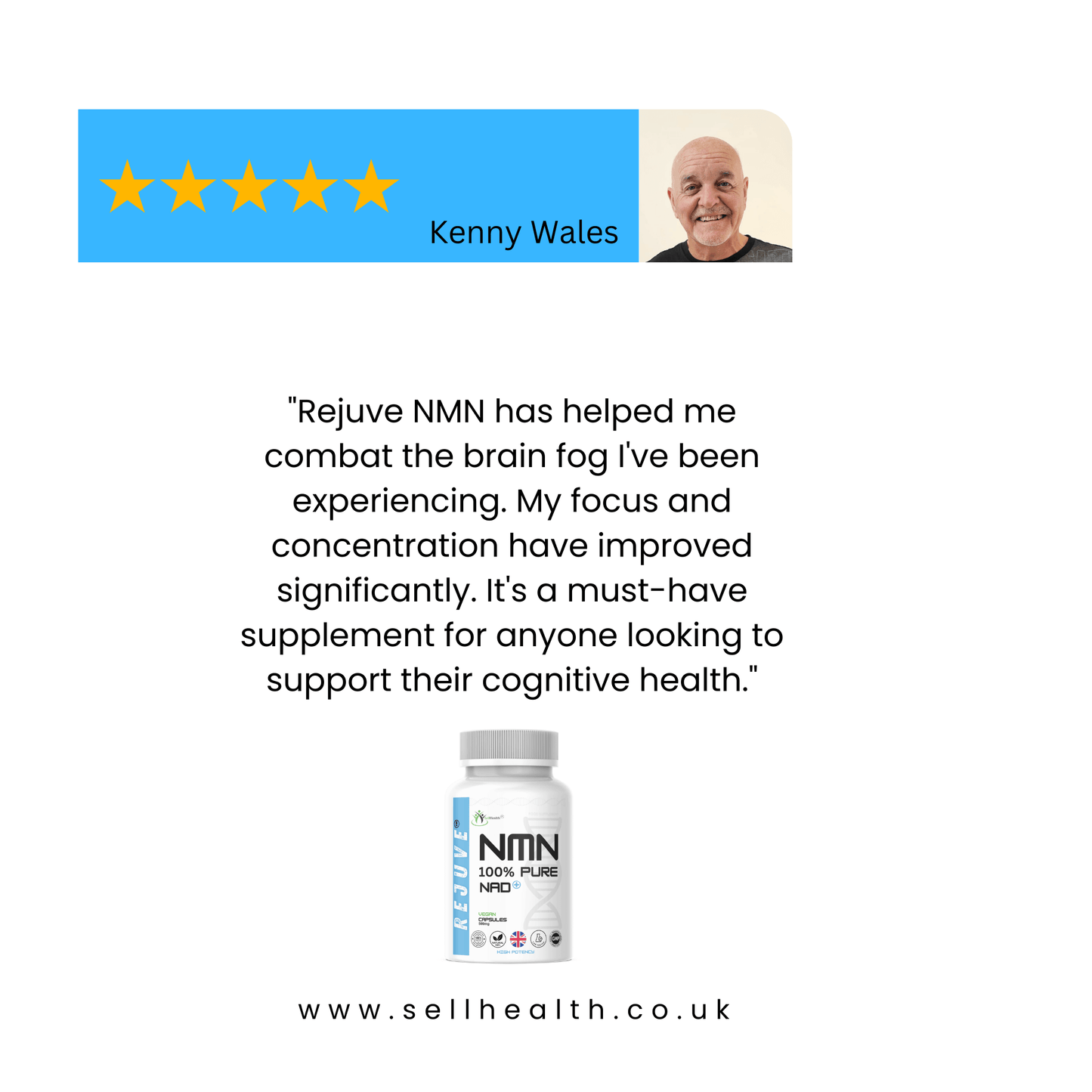 Pure Rejuve® NMN | 40 x 500mg Capsules + FREE eBook "NMN Guide"