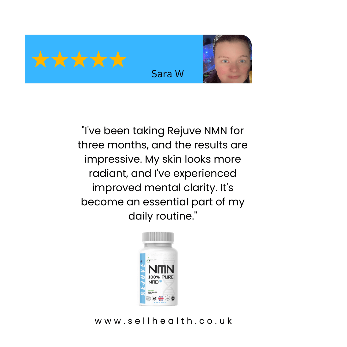 Pure Rejuve® NMN | 40 x 500mg Capsules + FREE eBook "NMN Guide"
