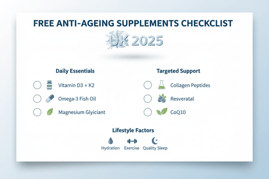 Free Anti-Ageing Supplements Checklist UK 2025 - SellHealth UK