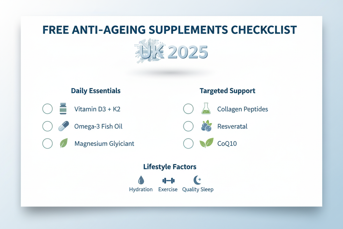 Free Anti-Ageing Supplements Checklist UK 2025