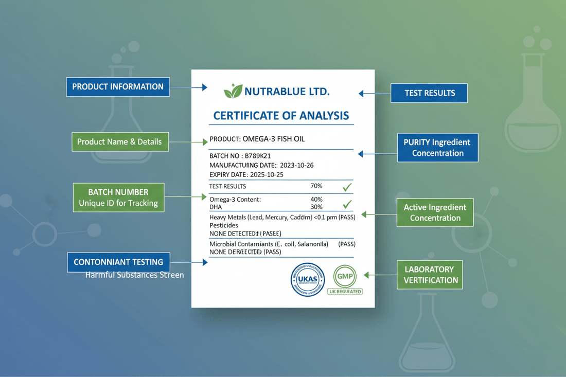 How to Read a Supplement Certificate of Analysis (COA) in the UK - SellHealth UK