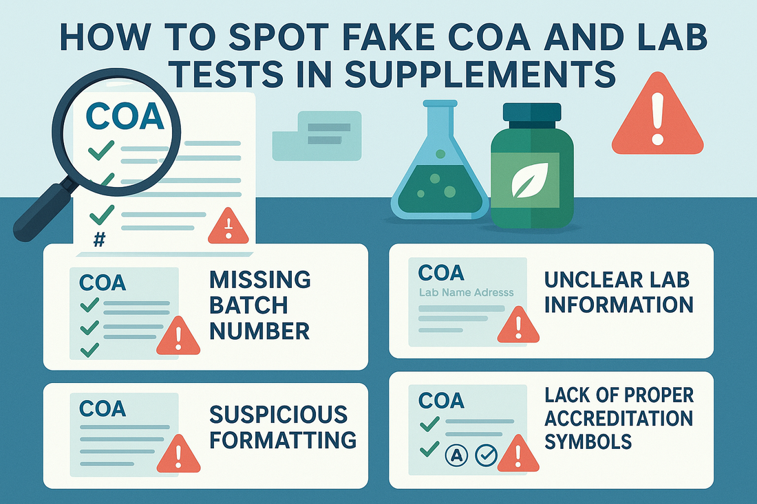How to Spot Fake COA and Lab Tests in Supplements