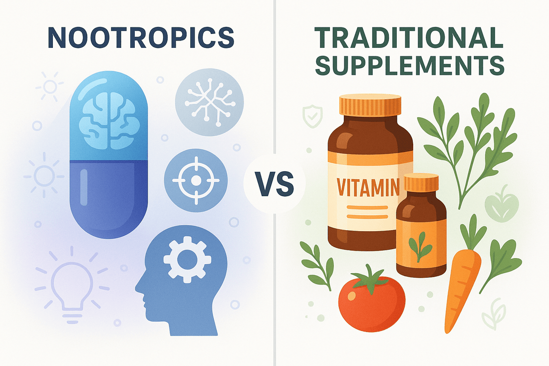 Nootropics vs. Traditional Supplements: What’s the Difference? - SellHealth UK