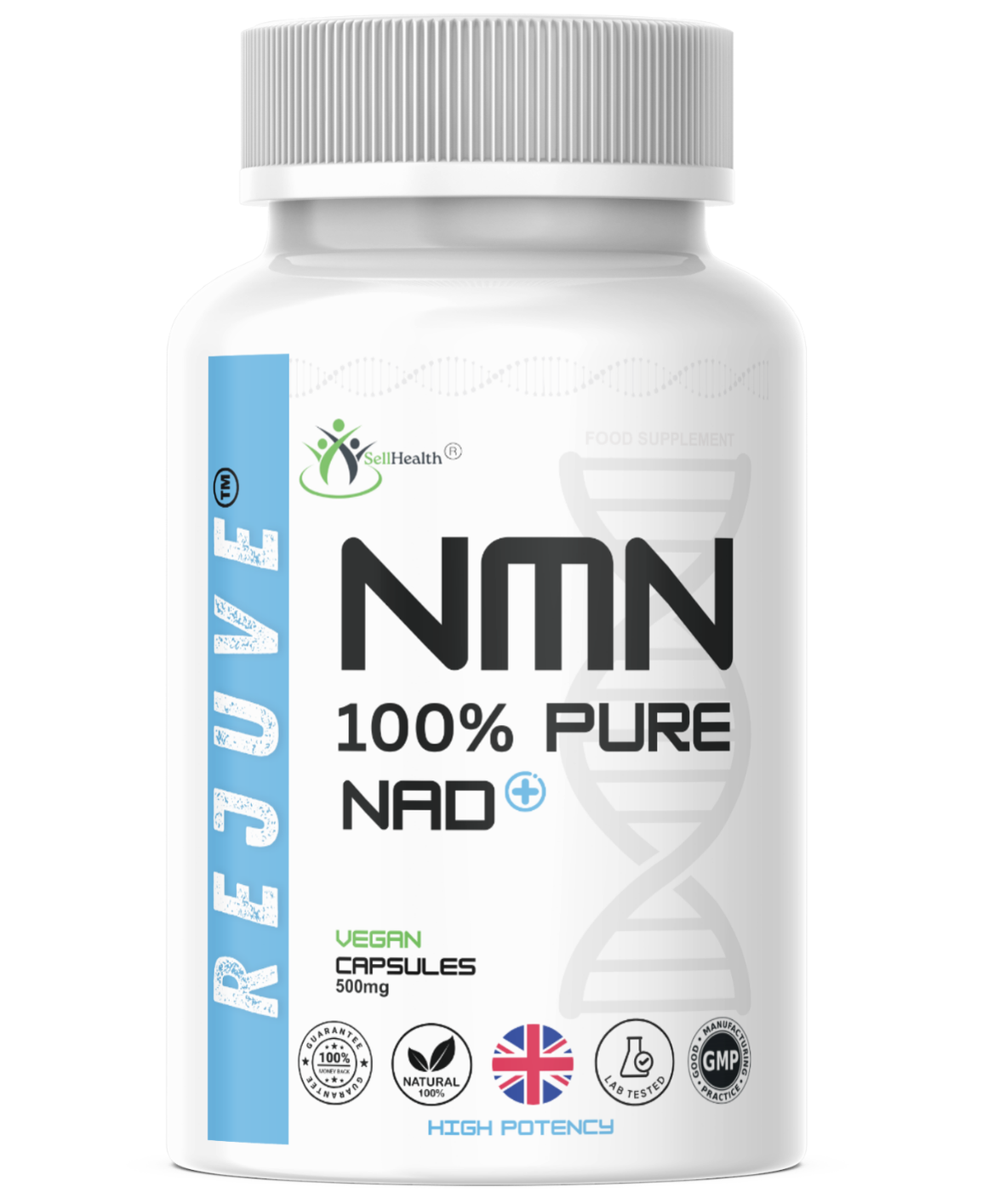 Pure NMN | 500mg Capsules + FREE eBook Bonus: Stayin' Young: Unlocking the Power of NMN for Youthful Living