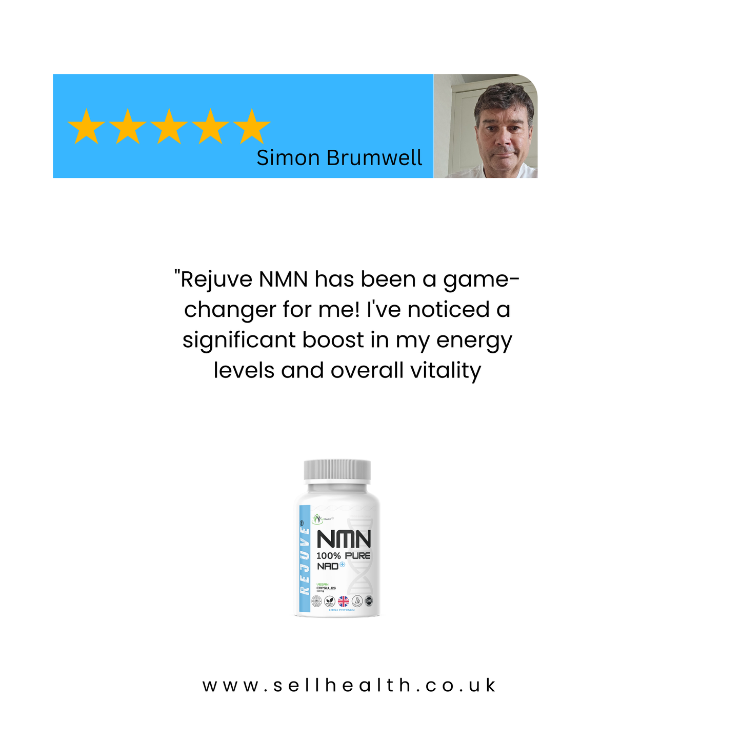 Pure NMN | 500mg Capsules + FREE eBook Bonus: Stayin' Young: Unlocking the Power of NMN for Youthful Living