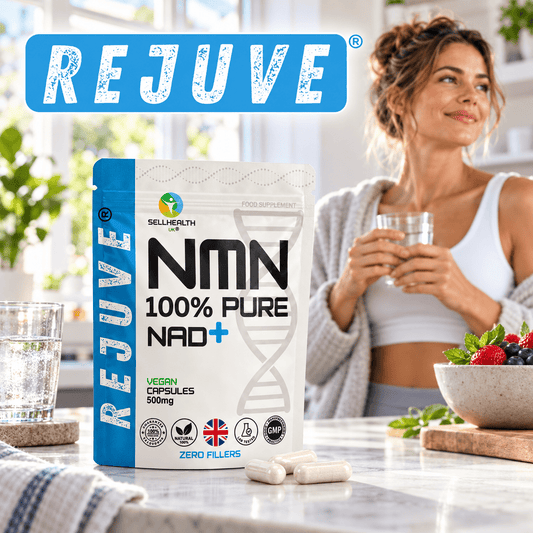 REJUVE® Pure NMN Capsules – 60 × 500mg - SellHealth UK