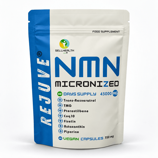 REJUVE® Micronized NMN 8-in-1 Advanced Formula – 2 Months (60 Capsules) - SellHealth UK
