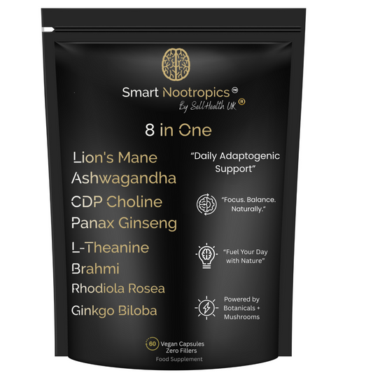 Smart Nootropics 8-in-1 Advanced Cognitive Essential Formula 60 Capsules