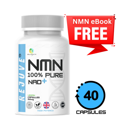 Pure Rejuve® NMN | 40 x 500mg Capsules + FREE eBook "NMN Guide"