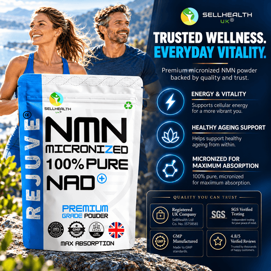 REJUVE® Pure NMN Powder – Micronized, with Measuring Scoop - SellHealth UK
